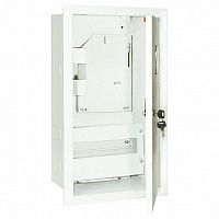 Распределительный шкаф ЩУРв 12 мод., IP31, встраиваемый, сталь, серая дверь, с клеммами |  код. SQ0905-0028 |  TDM